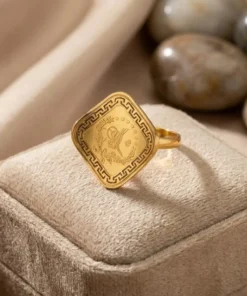 22K Heritage Leera Coin Ring - 8.27g