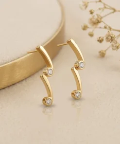 Alternative view of 21K Handcrafted Luxury Earrings - 6.74g