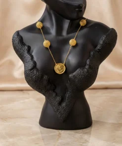 21K Heritage Leera Coin Necklace - 16.73g