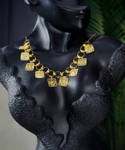 Alternative view of 21K Heritage Leera Coin Necklace - 18.77g