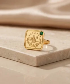 Alternative view of 22K Heritage Leera Coin Ring - 9.56g