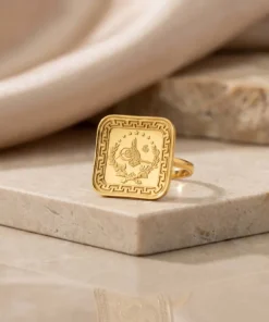 22K Heritage Leera Coin Ring - 9.85g