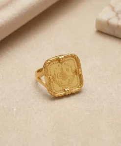 Alternative view of 22K Heritage Leera Coin Ring - 6.08g