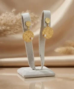 21K Handcrafted Luxury Earrings - 8.12g - Image 3