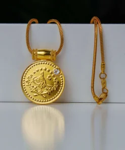 Alternative view of 22K Pendant Lira - 8.85g