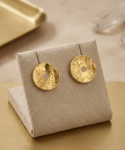 21K Handcrafted Luxury Earrings - 5.39g