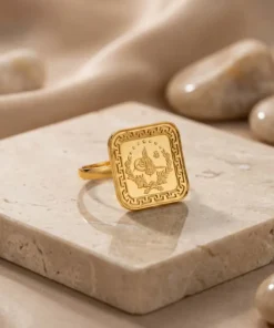Alternative view of 22K Heritage Leera Coin Ring - 9.85g
