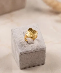 22K Quarter Lira Ring - 2.98g