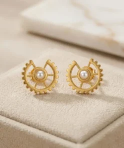 21K Handcrafted Luxury Earrings - 6.01g
