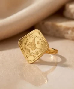 Alternative view of 22K Heritage Leera Coin Ring - 5.48g