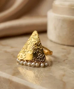 21K Handcrafted Luxury Ring - 5.2g