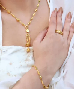 21K Luxury Indian-Inspired Gold Set - 38.67g